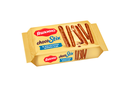 «Яшкино», печенье ChocoStix в молочном шоколаде, 130 г