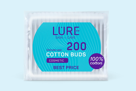 Ватные палочки «LURE» 200 штук Ватные палочки «LURE» 200 штук