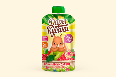 «Дары Кубани», пюре фруктово-ягодное, 90 г