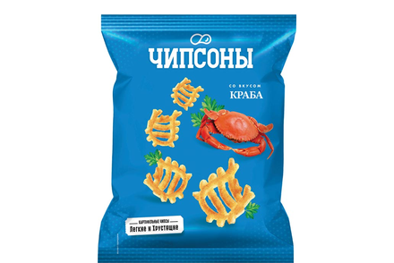 «Чипсоны», чипсы со вкусом краба, 40 г
