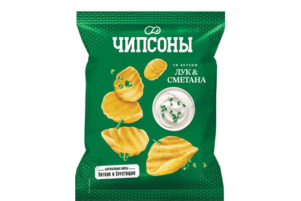 «Чипсоны», чипсы со вкусом сметаны и лука, 40 г