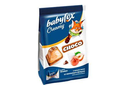 «BabyFox», конфеты вафельные Creamy Choco, 100 г «BabyFox», конфеты вафельные Creamy Choco, 100 г