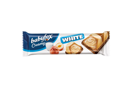 «BabyFox», вафельный батончик Creamy White, 18,2 г