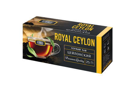 «ETRE», чай Royal Ceylon черный цейлонский отборный, 25 пакетиков, 50 г