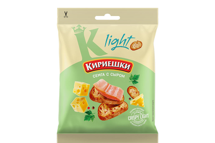 «Кириешки Light», сухарики со вкусом «Сёмга с сыром», 33 г «Кириешки Light», сухарики со вкусом «Сёмга с сыром», 33 г