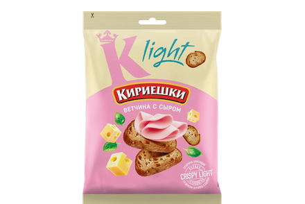 «Кириешки Light», сухарики со вкусом ветчины с сыром, 80 г «Кириешки Light», сухарики со вкусом ветчины с сыром, 80 г
