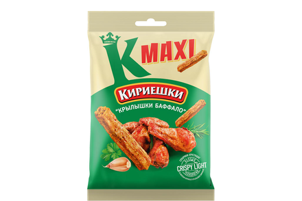 «Кириешки Maxi», сухарики со вкусом крылышек Баффало, 60 г