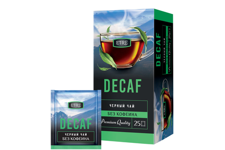 «ETRE», чай черный Decaf, 25 пакетиков, 45 г «ETRE», чай черный Decaf, 25 пакетиков, 45 г