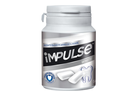 «Impulse ICE», жевательная резинка WHITE, 56 г «Impulse ICE», жевательная резинка WHITE, 56 г