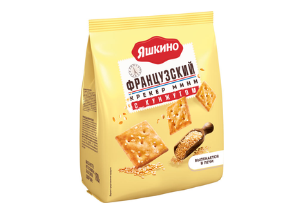 «Яшкино», крекер мини «Французский» с кунжутом, 180 г «Яшкино», крекер мини «Французский» с кунжутом, 180 г