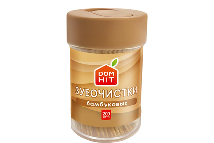 Зубочистки бамбуковые, 200шт. «DOMHIT», 48,6 г Зубочистки бамбуковые, 200шт. «DOMHIT», 48,6 г