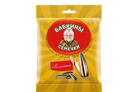 «Бабкины семечки», семечки полосатые, жареные, 90 г