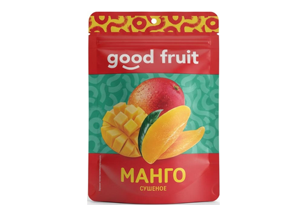 «GOOD FRUIT», манго сушеное, 100 г «GOOD FRUIT», манго сушеное, 100 г