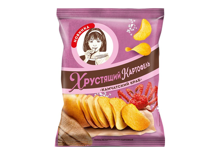 «Хрустящий картофель», чипсы со вкусом «Камчатский краб», 70 г