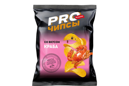 «PRO-Чипсы», чипсы со вкусом краба, 60 г