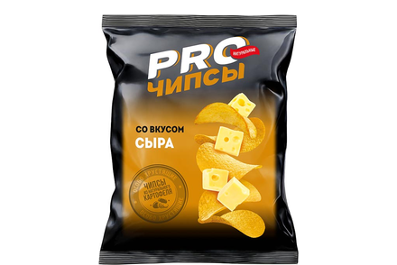 «PRO-Чипсы», чипсы со вкусом сыра, произведены из свежего картофеля, 150 г