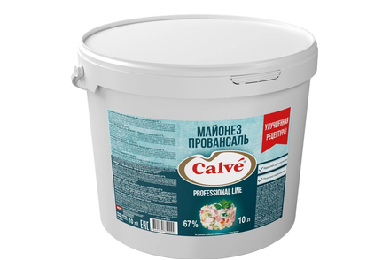 «Calve», майонез «Провансаль» 67%, 10л, 9,6 кг