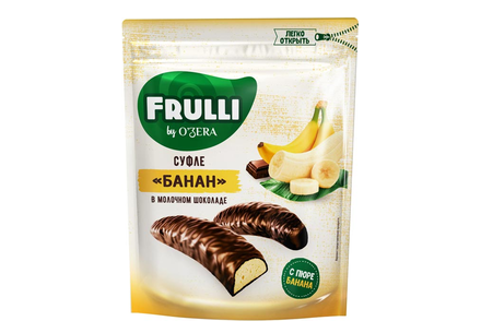 «O'Zera», конфеты Frulli суфле банана в шоколаде, 125 г