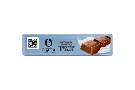 «O'Zera», шоколад молочный Extra milk, 45 г
