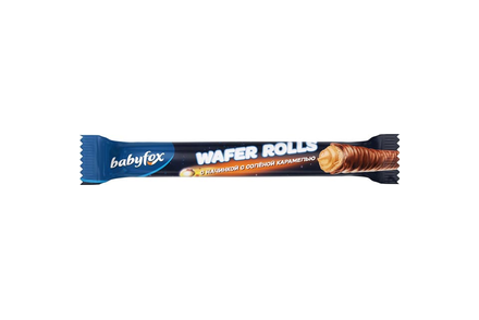 «BabyFox», конфеты Wafer Rolls с начинкой с солёной карамелью (коробка 1,5 кг)