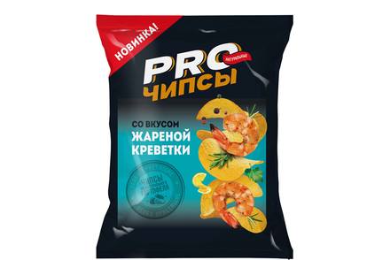 «PRO-Чипсы», чипсы со вкусом жареной креветки, 150 г