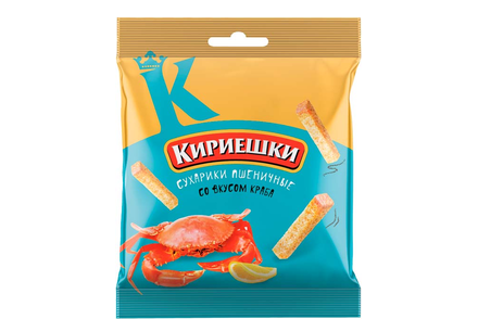 «Кириешки», сухарики со вкусом краба, 40 г «Кириешки», сухарики со вкусом краба, 40 г