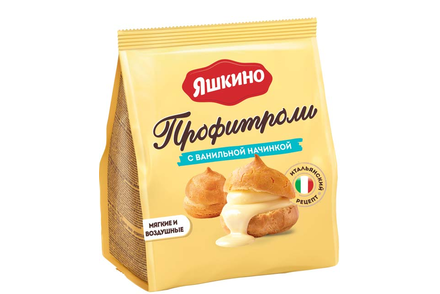 «Яшкино», профитроли с ванильной начинкой, 158 г