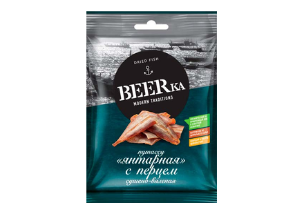 «Beerka», путассу с перцем сушёно-вяленая, 40 г