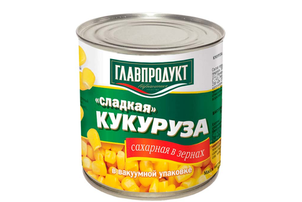 «Главпродукт», кукуруза «Сладкая», 340 г «Главпродукт», кукуруза «Сладкая», 340 г