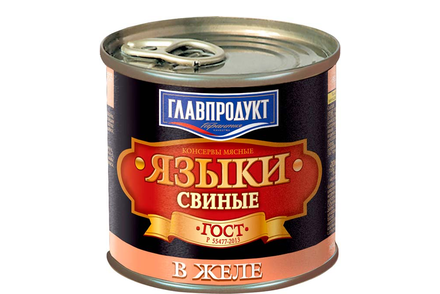 «Главпродукт», языки свиные в желе, 250 г