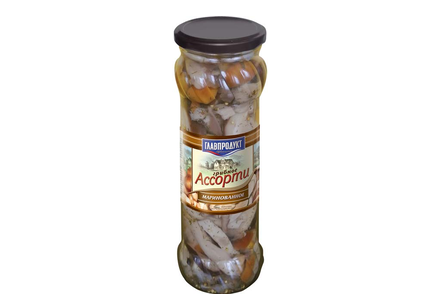 «Главпродукт», грибное ассорти маринованное, 330 г