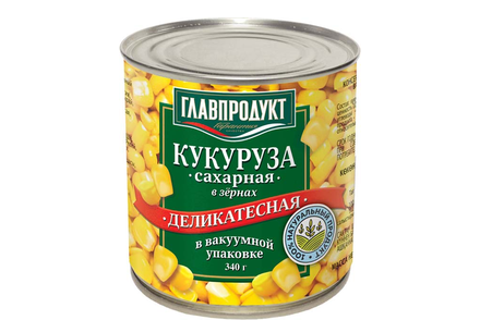 «Главпродукт», кукуруза молодая в зернах, 340 г
