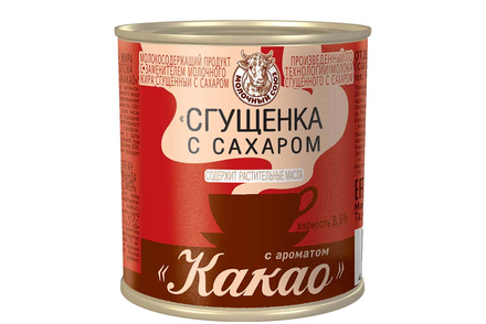 «Молочный союз», сгущенка с сахаром с ароматом какао, 380 г «Молочный союз», сгущенка с сахаром с ароматом какао, 380 г
