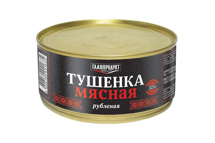 «Главпродукт», тушенка мясная рубленая из говядины и свинины, 325 г «Главпродукт», тушенка мясная рубленая из говядины и свинины, 325 г