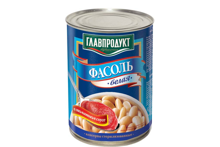 «Главпродукт», фасоль белая, 400 г «Главпродукт», фасоль белая, 400 г