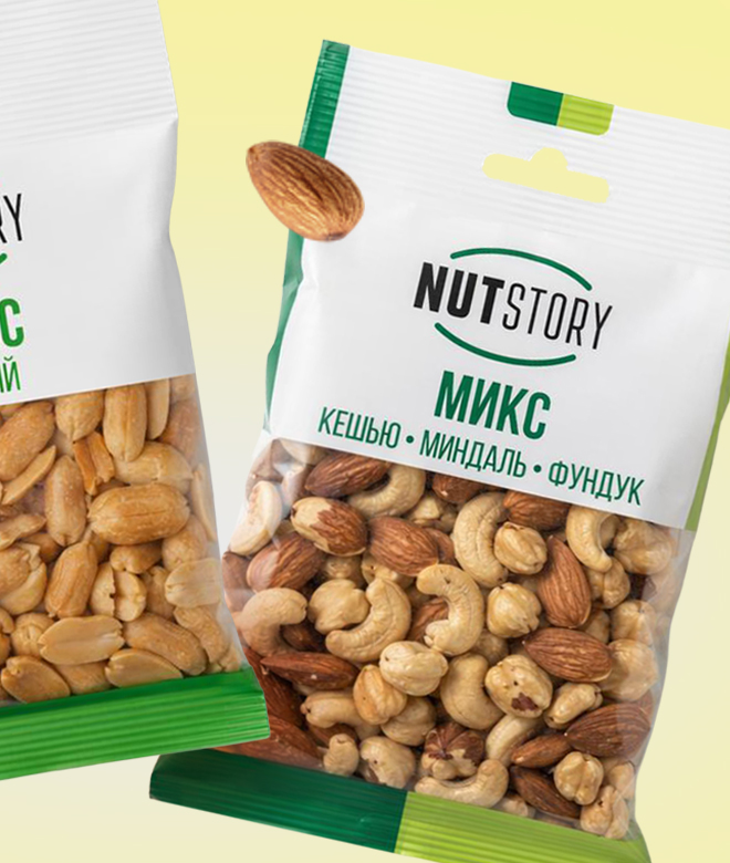 Орехи NutStory! Хрустящая суперсила в кажлой пачке!