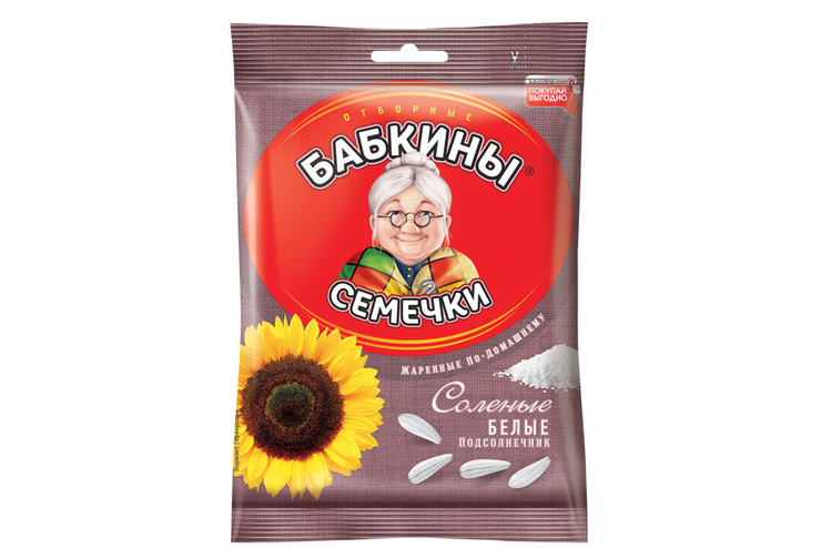 «Бабкины семечки», семечки белые, солёные, 100 г