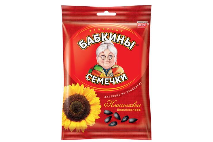 «Бабкины семечки», семечки отборные, жареные, 190 г