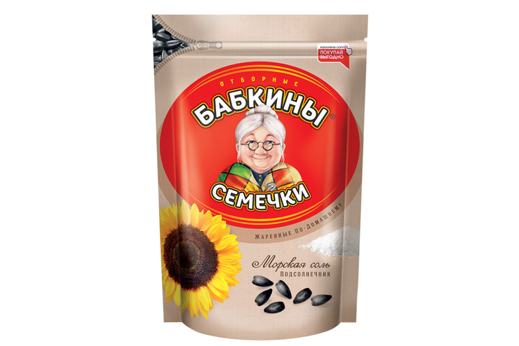 «Бабкины семечки», семечки жареные, солёные, 300 г