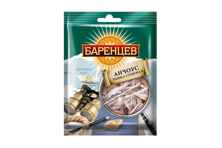 «Баренцев», анчоус сушёно-вяленый, 20 г