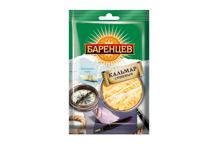 «Баренцев», кальмар сушёно-вяленый, 18 г