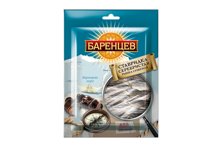 «Баренцев», ставридка серебристая сушёно-вяленая, 20 г
