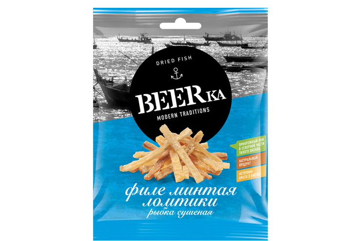 «Beerka», минтая сушёно-вяленый, 70 г «Beerka», минтая сушёно-вяленый, 70 г