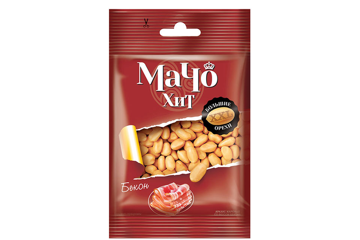 «МачоХит», арахис цельный, жареный, со вкусом бекона, 30 г «МачоХит», арахис цельный, жареный, со вкусом бекона, 30 г