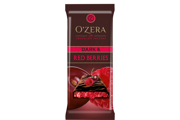 «O'Zera», шоколад горький Dark & Red berries, 90 г «O'Zera», шоколад горький Dark & Red berries, 90 г