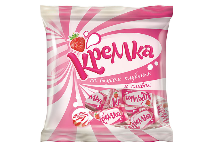 Карамель «Кремка» со вкусом клубники и сливок, 180 г Карамель «Кремка» со вкусом клубники и сливок, 180 г