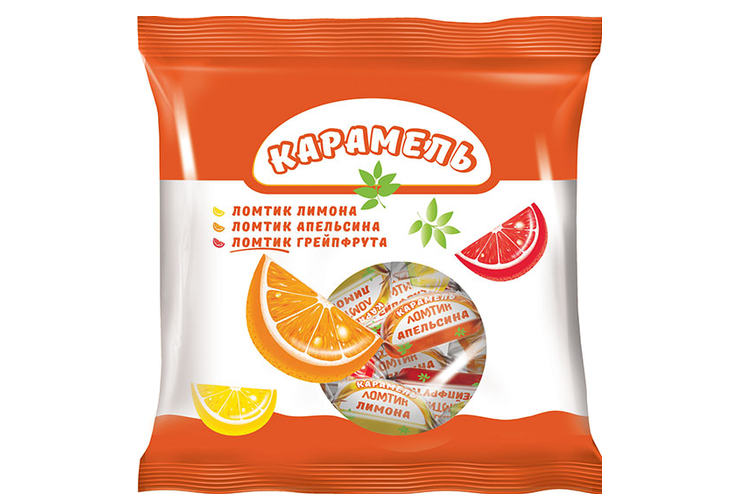 Карамель «Ломтики со вкусом апельсина, лимона и грейпфрута», 180 г Карамель «Ломтики со вкусом апельсина, лимона и грейпфрута», 180 г