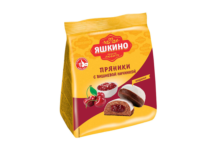 «Яшкино», пряники с вишнёвой начинкой, 200 г