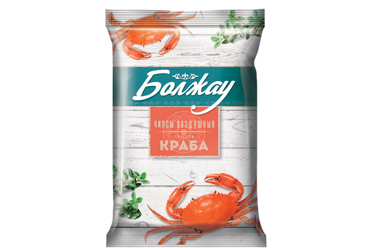 «Болжау», чипсы со вкусом краба, 45 г «Болжау», чипсы со вкусом краба, 45 г