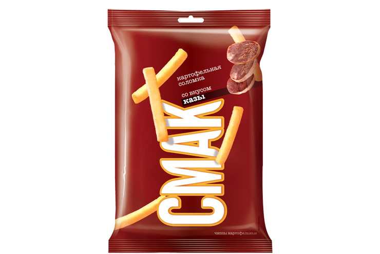 «СМАК», картофельная соломка со вкусом казы, 60 г «СМАК», картофельная соломка со вкусом казы, 60 г